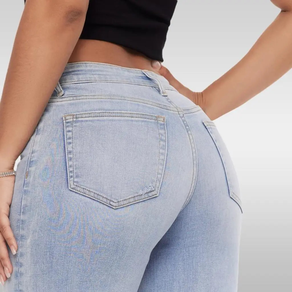 Liftella™ Mid-Low Rise Stretch Wide-Leg Jeans