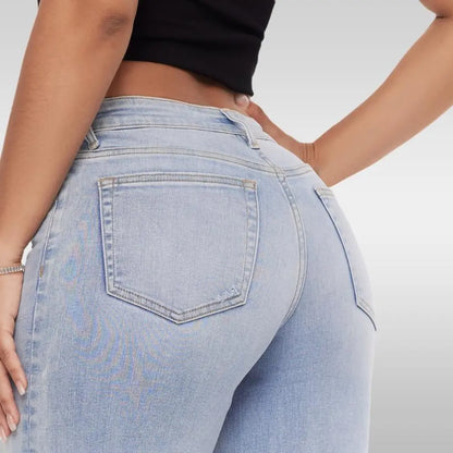 Liftella™ Mid-Low Rise Stretch Wide-Leg Jeans